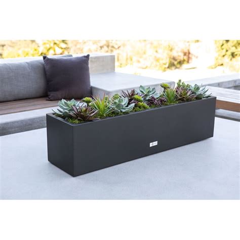 Veradek Metallic Series Galvanized Steel Planter Box 